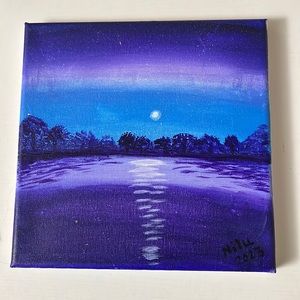 Originally work. This painting was created my me. The size is 10x 10.